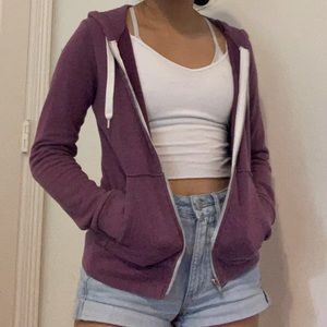 Purple H&M zip up hoodie